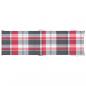 Preview: Sonnenliegen-Auflage Rot Karomuster 186x58x3 cm Oxford-Gewebe