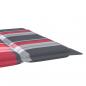 Preview: Sonnenliegen-Auflage Rot Karomuster 186x58x3 cm Oxford-Gewebe