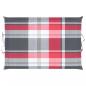 Preview: Sonnenliegen-Auflage Rot Karomuster 186x58x3 cm Oxford-Gewebe