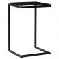 Preview: ARDEBO.de - Beistelltisch Schwarz 40x40x60 cm Hartglas