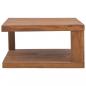 Preview: Couchtisch 65x65x33 cm Teak Massivholz 