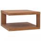 Preview: Couchtisch 65x65x33 cm Teak Massivholz 