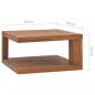 Preview: Couchtisch 65x65x33 cm Teak Massivholz 