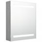 Preview: LED-Bad-Spiegelschrank Betongrau 50x14x60 cm