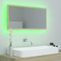 Preview: LED-Badspiegel Sonoma-Eiche 90x8,5x37 cm Acryl