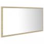 Preview: LED-Badspiegel Sonoma-Eiche 90x8,5x37 cm Acryl