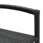 Preview: Barhocker 4 Stk. Schwarz Poly Rattan