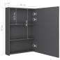 Preview: LED-Bad-Spiegelschrank Grau 50x13x70 cm