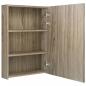 Preview: LED-Bad-Spiegelschrank Eichenoptik 50x13x70 cm