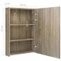 Preview: LED-Bad-Spiegelschrank Eichenoptik 50x13x70 cm