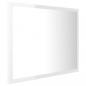 Preview: LED-Badspiegel Hochglanz-Weiß 60x8,5x37 cm Acryl