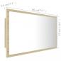 Preview: LED-Badspiegel Sonoma-Eiche 80x8,5x37 cm Acryl