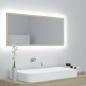 Preview: ARDEBO.de - LED-Badspiegel Sonoma-Eiche 100x8,5x37 cm Acryl