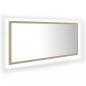 Preview: LED-Badspiegel Sonoma-Eiche 100x8,5x37 cm Acryl