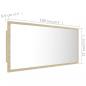 Preview: LED-Badspiegel Sonoma-Eiche 100x8,5x37 cm Acryl