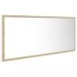 Preview: LED-Badspiegel Sonoma-Eiche 100x8,5x37 cm Acryl