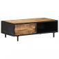 Preview: ARDEBO.de - Couchtisch 105x50x35 cm Raues Mangoholz