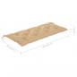 Preview: Gartenbank-Auflagen 2 Stk. Beige 120x50x7 cm Oxford-Gewebe