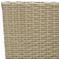 Preview: Garten-Essstühle 4 Stk. Poly Rattan Beige