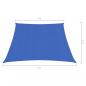 Preview: Sonnensegel 160 g/m² Blau 3/4x2 m HDPE