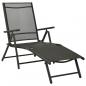 Preview: 3-tlg. Garten-Lounge-Set Textilene und Aluminium Schwarz