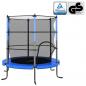 Preview: ARDEBO.de - Trampolin mit Sicherheitsnetz Rund 140x160 cm Blau