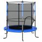 Preview: Trampolin mit Sicherheitsnetz Rund 140x160 cm Blau