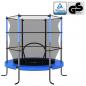 Preview: Trampolin mit Sicherheitsnetz Rund 140x160 cm Blau