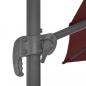 Preview: Ampelschirm mit Aluminium-Mast Bordeauxrot 400x300 cm