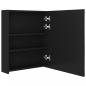 Preview: LED-Bad-Spiegelschrank Schwarz 50x14x60 cm