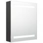 Preview: LED-Bad-Spiegelschrank Anthrazit 50x14x60 cm