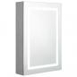 Preview: LED-Bad-Spiegelschrank Betongrau 50x13x70 cm