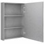 Preview: LED-Bad-Spiegelschrank Betongrau 50x13x70 cm