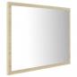 Preview: LED-Badspiegel Sonoma-Eiche 60x8,5x37 cm Acryl