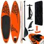 Preview: ARDEBO.de - Aufblasbares Stand Up Paddle Board Set 305x76x15 cm Orange