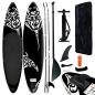 Preview: ARDEBO.de - Aufblasbares Stand Up Paddle Board Set 320x76x15 cm Schwarz