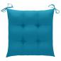 Preview: Stuhlkissen 4 Stk. Hellblau 40x40x7 cm Oxford-Gewebe