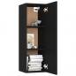 Preview: TV-Schrank Schwarz 30,5x30x90 cm Holzwerkstoff