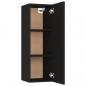 Preview: TV-Schrank Schwarz 30,5x30x90 cm Holzwerkstoff