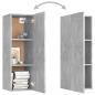 Preview: TV-Schrank Betongrau 30,5x30x90 cm Holzwerkstoff