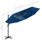 Preview: Sonnenschirm mit Aluminium-Mast 4-lagig Azurblau 3x3 m