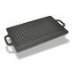 Preview: ARDEBO.de - Grillplatte Wendeplatte Gusseisen 50x23 cm