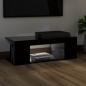 Preview: TV-Schrank mit LED-Leuchten Schwarz 90x39x30cm