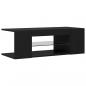 Preview: TV-Schrank mit LED-Leuchten Schwarz 90x39x30cm