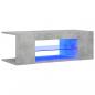 Preview: TV-Schrank mit LED-Leuchten Betongrau 90x39x30 cm