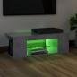 Preview: TV-Schrank mit LED-Leuchten Betongrau 90x39x30 cm