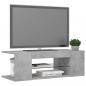 Preview: TV-Schrank mit LED-Leuchten Betongrau 90x39x30 cm