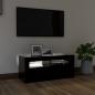 Preview: TV-Schrank mit LED-Beleuchtung Schwarz 90x35x40 cm