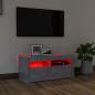 Preview: TV-Schrank mit LED-Leuchten Betongrau 90x35x40 cm