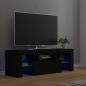 Preview: ARDEBO.de - TV-Schrank mit LED-Leuchten Schwarz 120x35x40 cm